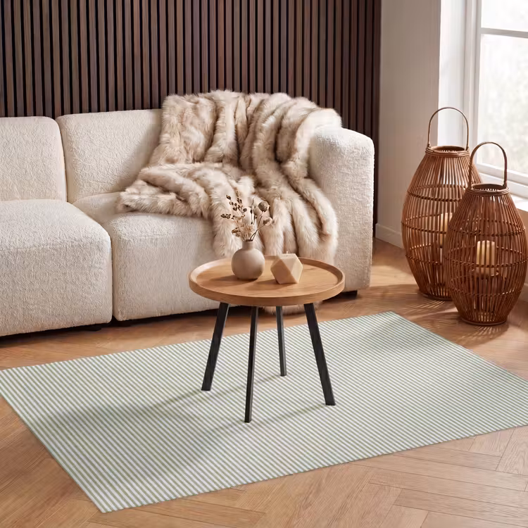Vloerkleed - Saliegroen - Strepen - Minimalistisch - Patroon — 4