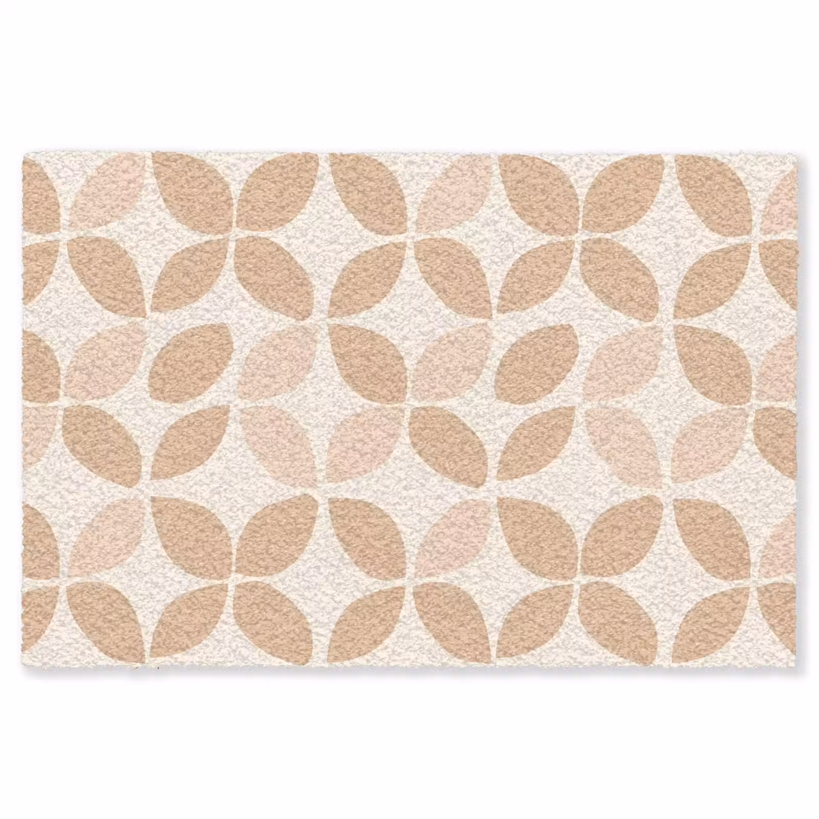 Vloerkleed - Beige - Bladeren - Minimalistisch - Patroon — 1
