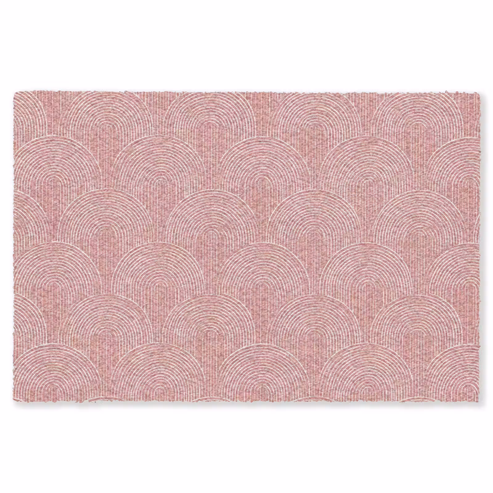 Vloerkleed - Oudroze - Bogen - Deco - Lijnen — 1
