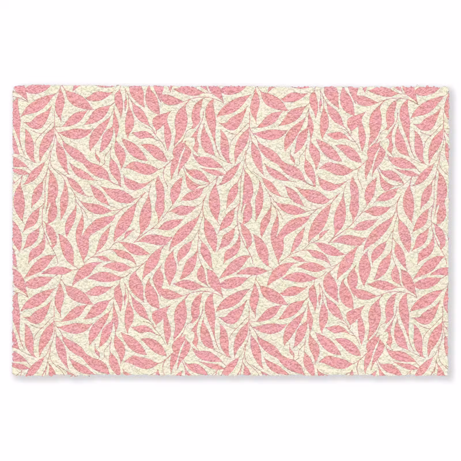 Vloerkleed - Roze - Bladeren - Dynamisch - Patroon — 1