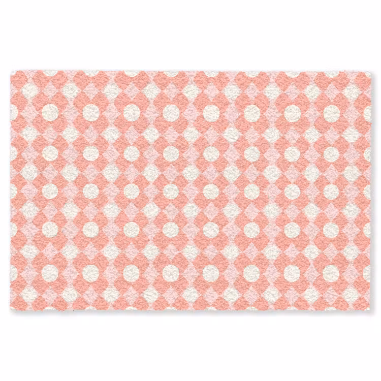 Vloerkleed - Koraal - Retro - Geometrisch - Patroon — 1