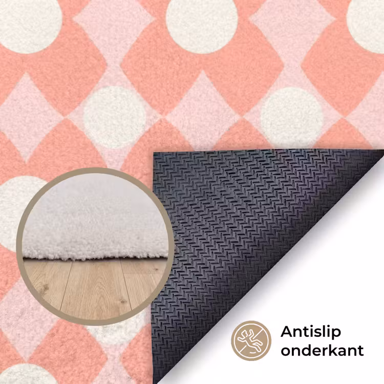 Vloerkleed - Koraal - Retro - Geometrisch - Patroon — 3