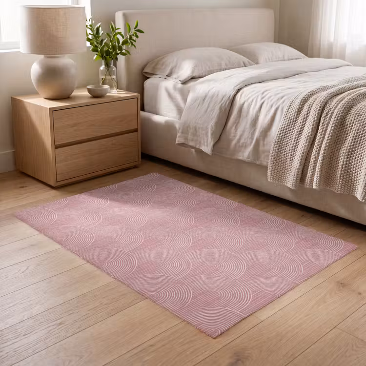Vloerkleed - Oudroze - Bogen - Deco - Lijnen — 5