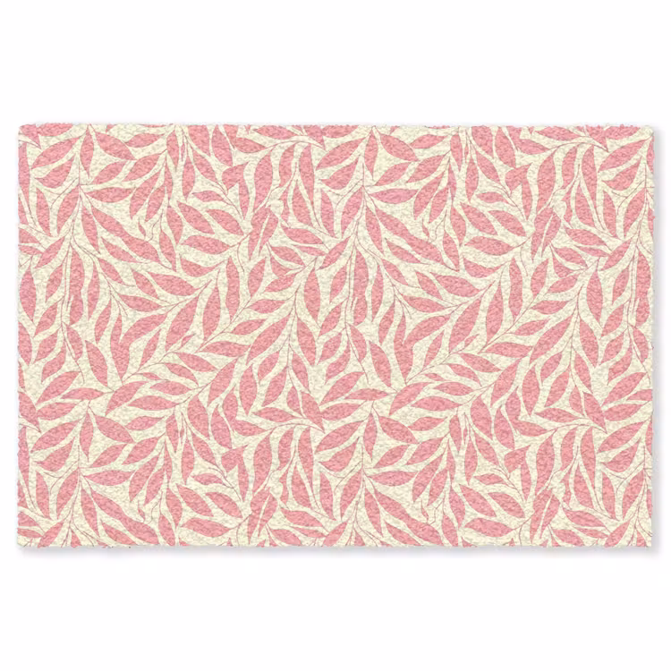 Vloerkleed - Roze - Bladeren - Dynamisch - Patroon — 1