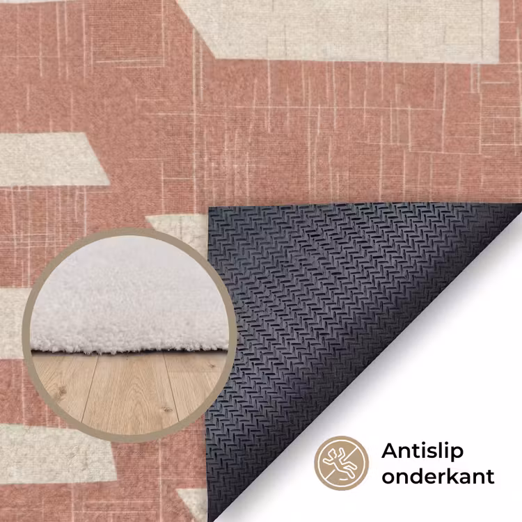 Vloerkleed - Terracotta - Abstract - Textuur - Patroon — 3