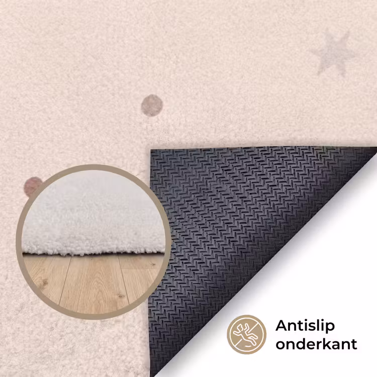 Vloerkleed - Vogel - Bessen - Natuur - Modern - Beige — 3