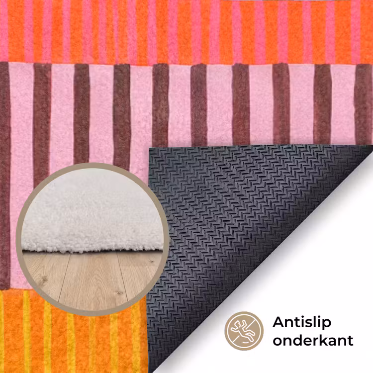 Vloerkleed - Abstract - Strepen - Modern - Kleurrijk - Kunst — 3