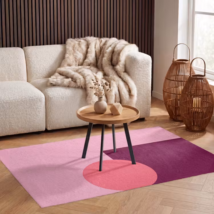 Vloerkleed - Abstract - Vormen - Roze - Modern - Design — 4