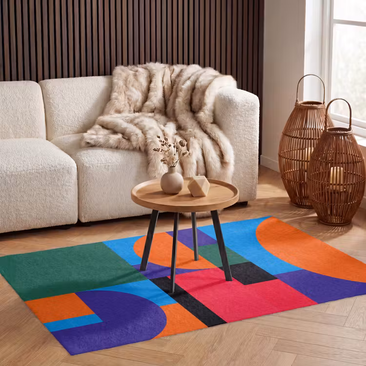 Vloerkleed - Geometrisch - Abstract - Vormen - Kleurrijk - Modern — 4