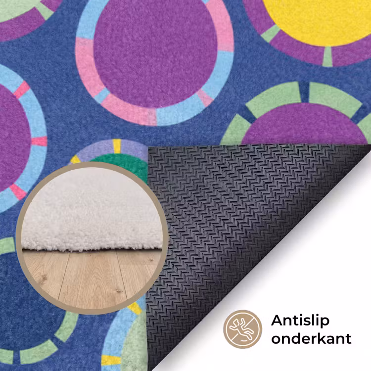 Vloerkleed - Patroon - Cirkels - Abstract - Kleurrijk — 3