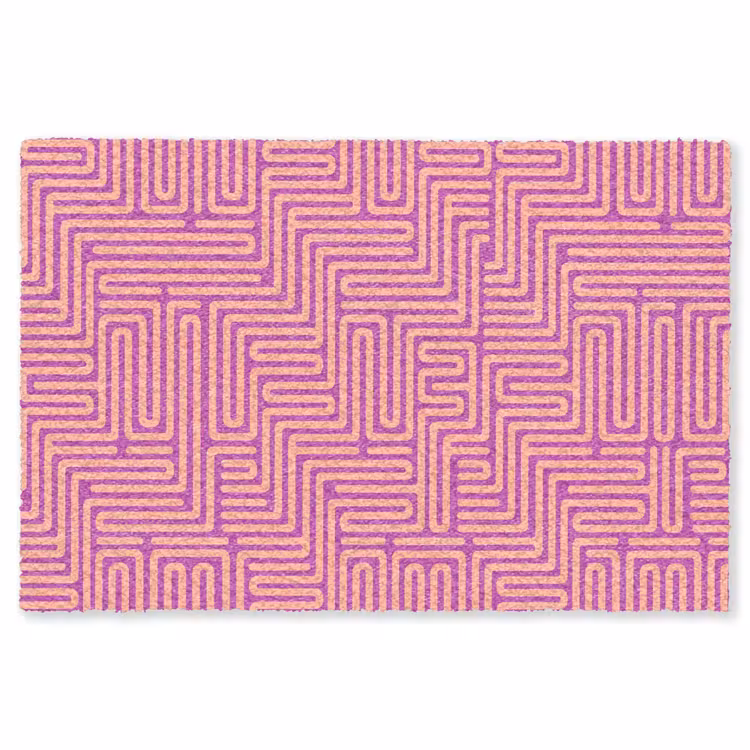 Vloerkleed - Patroon - Lijnen - Abstract - Modern - Paars — 1