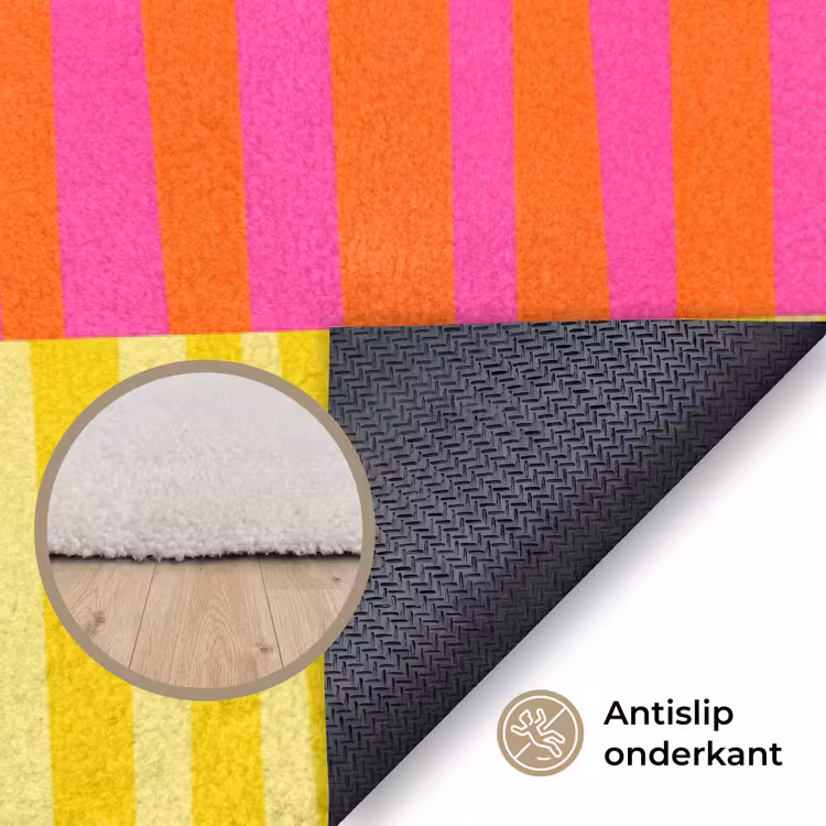 Vloerkleed - Patroon - Strepen - Abstract - Modern - Kleurrijk — 3