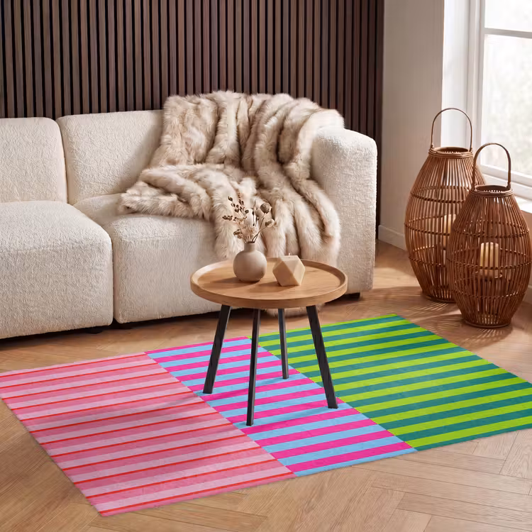 Vloerkleed - Patroon - Strepen - Modern - Abstract - Kleurrijk — 4
