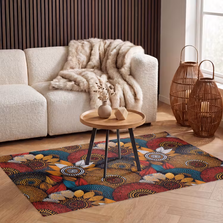 Vloerkleed - Kleurrijk - Aboriginal - Dot Painting - Botanisch - Patroon — 4