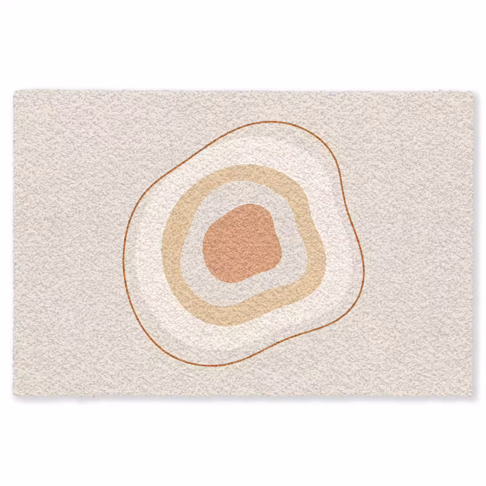 Vloerkleed - Abstract - Organisch - Modern - Beige - Kunst — 1
