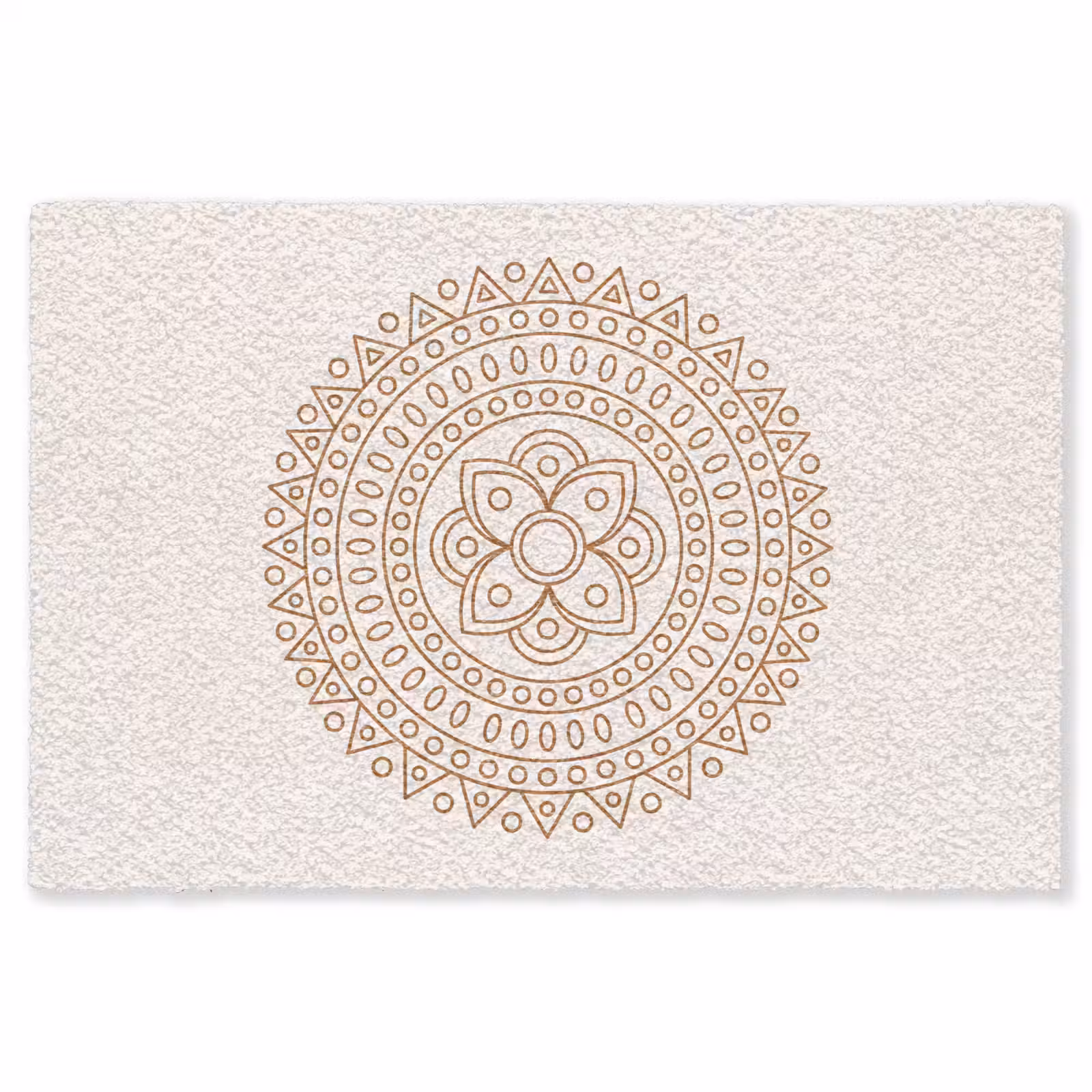 Vloerkleed - Mandala - Geometrisch - Abstract - Oosters - Bruin — 1