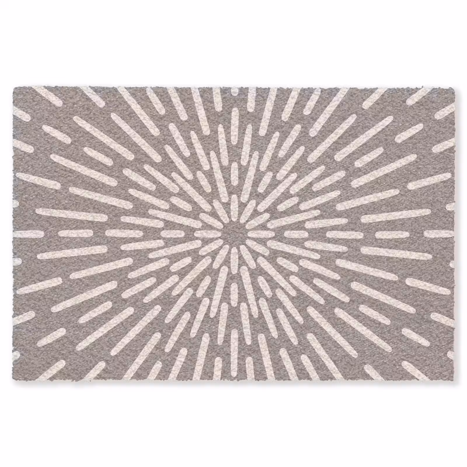 Vloerkleed - Patroon - Stralen - Abstract - Modern - Grijs — 1