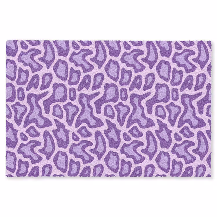 Vloerkleed - Paars - Abstract - Luipaard - Vlekken - Groovy - Patroon — 1