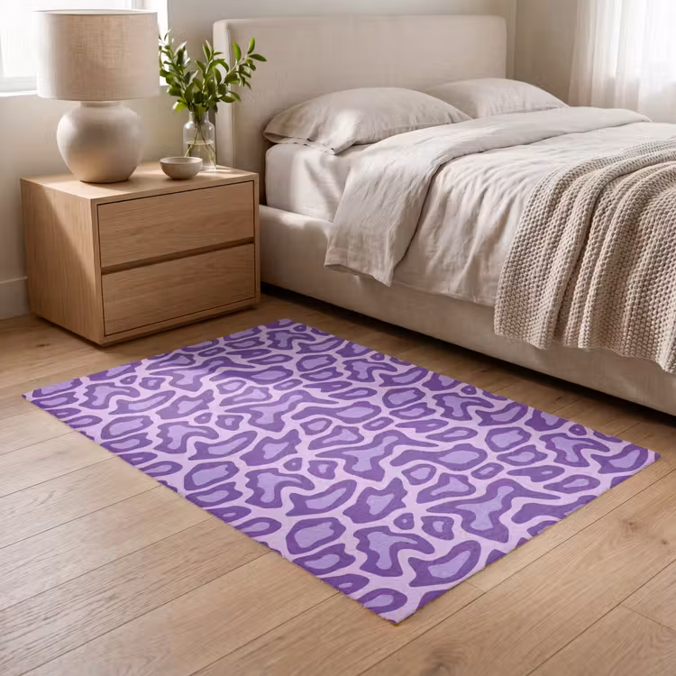 Vloerkleed - Paars - Abstract - Luipaard - Vlekken - Groovy - Patroon — 5