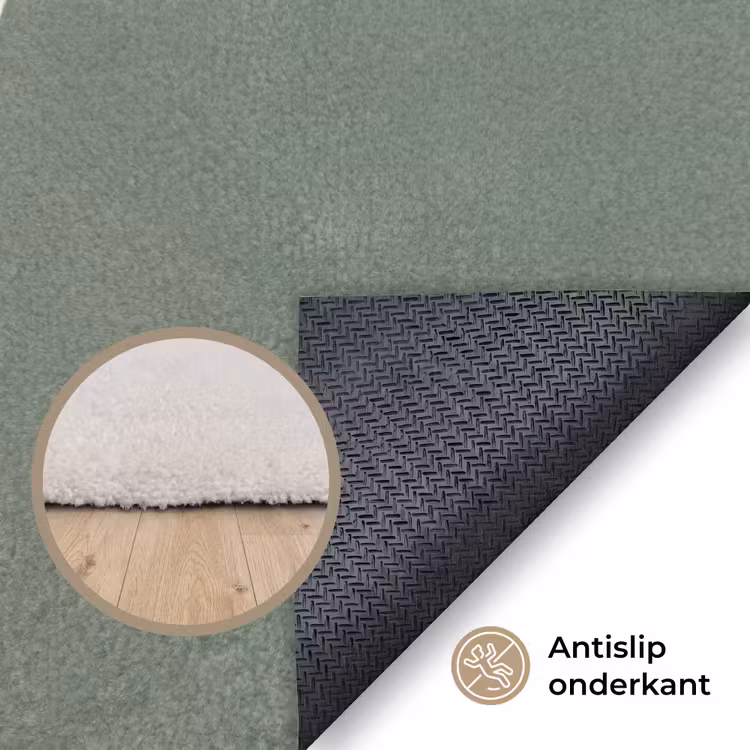 Vloerkleed - Patroon - Cirkel - Abstract - Groen - Decoratie — 3