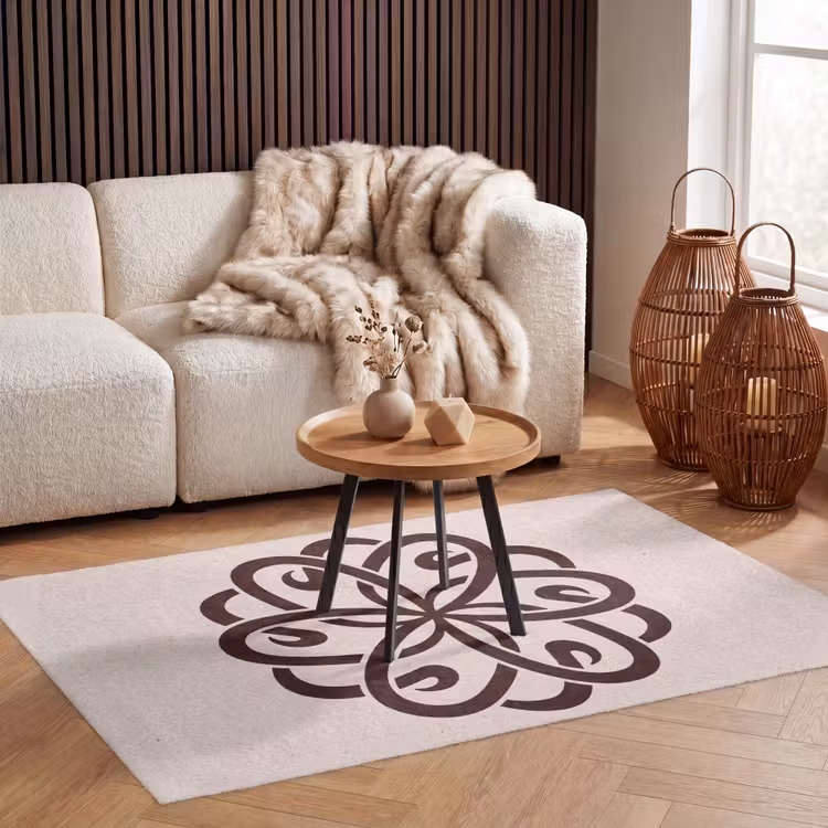 Vloerkleed - Patroon - Knoop - Abstract - Modern - Bruin — 4