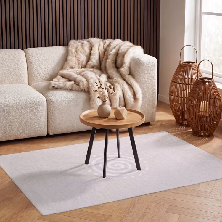Vloerkleed - Symbool - Spiraal - Abstract - Minimalistisch - Beige — 4