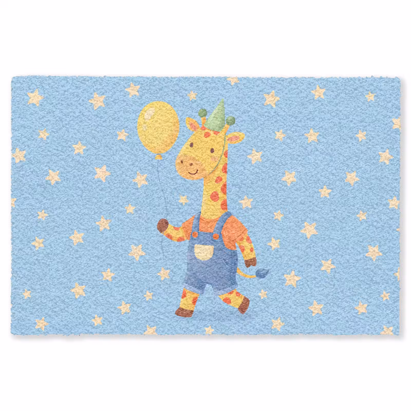 Vloerkleed - Dieren - Giraffe - Ballon - Feest - Kinderkamer — 1