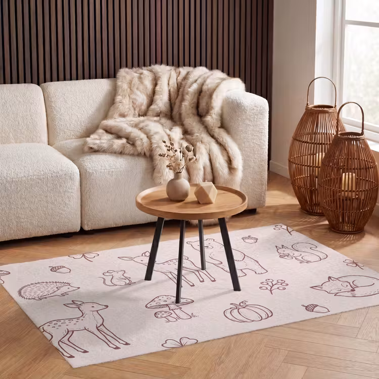 Vloerkleed - Dieren - Bos - Natuur - Schets - Patroon — 4