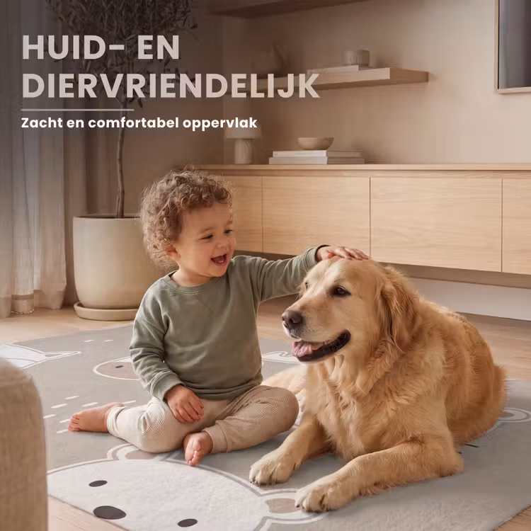 Vloerkleed - Dieren - Patroon - Illustratie - Modern - Beige — 6