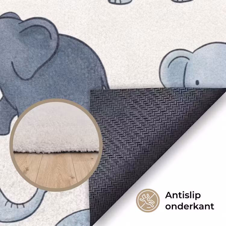 Vloerkleed - Dieren - Patroon - Kinderkamer - Pastel - Speels — 3