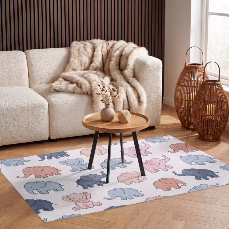 Vloerkleed - Dieren - Patroon - Kinderkamer - Pastel - Speels — 4