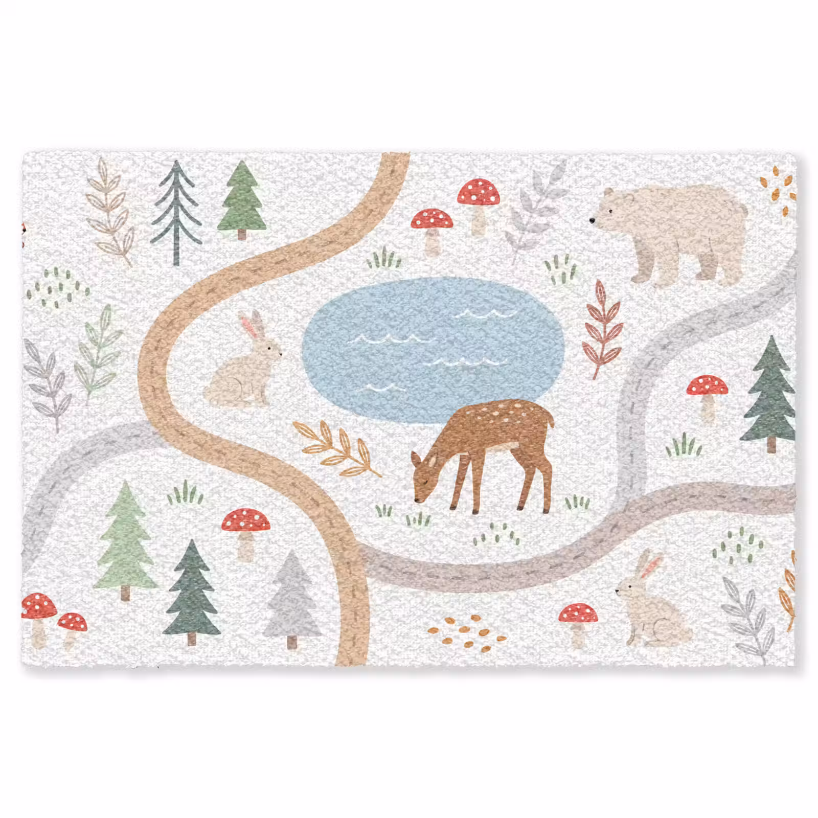 Vloerkleed - Dieren - Bos - Illustratie — 1