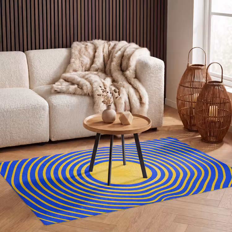 Vloerkleed - Abstract patroon - Blauw — 4