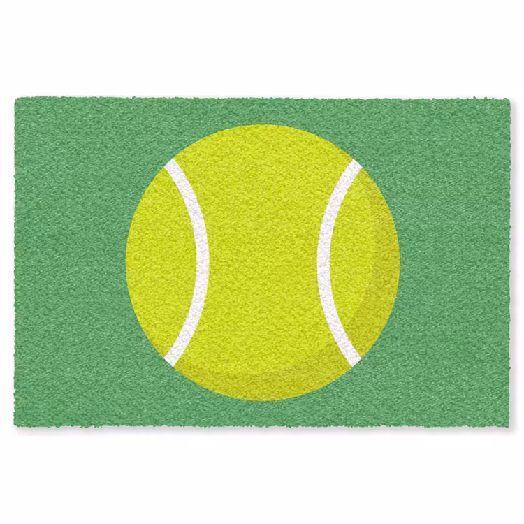 Vloerkleed - Bal - Geel - Sport - Groen - Illustratie — 1