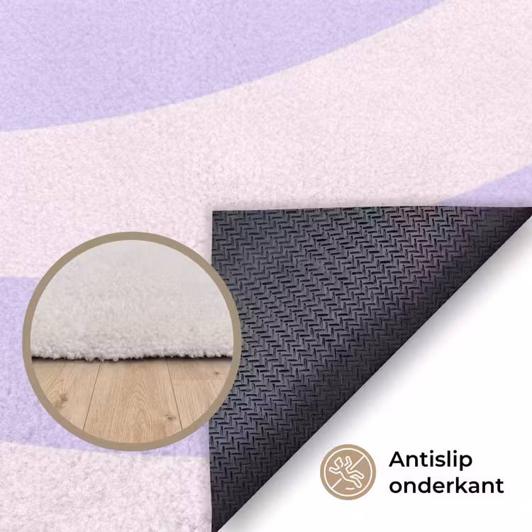 Vloerkleed - Patroon - Spiraal - Abstract - Modern - Paars-Roze — 3