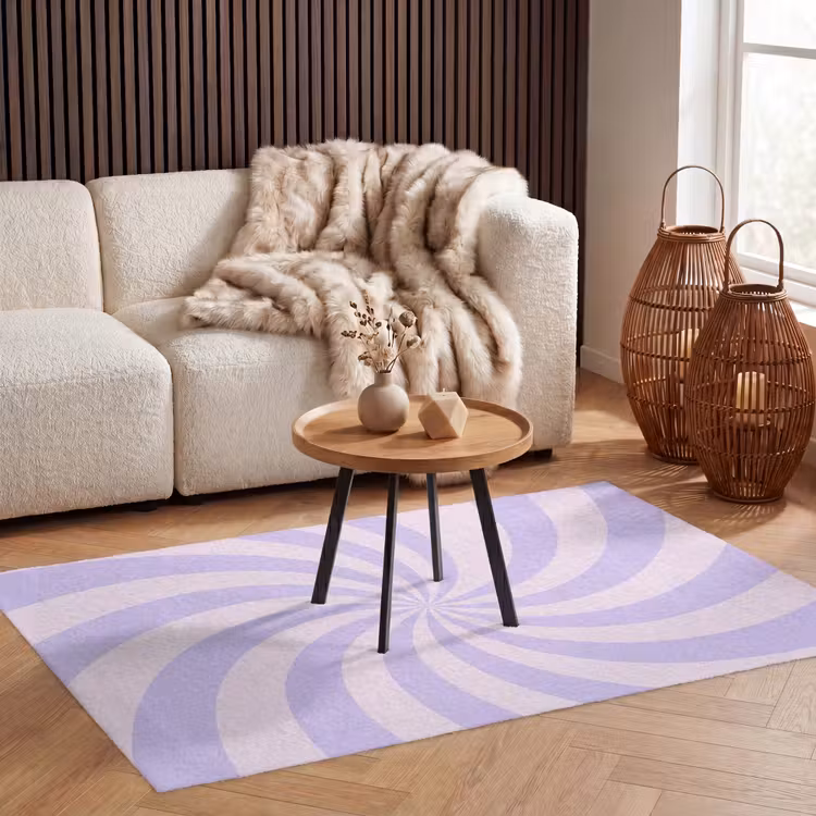 Vloerkleed - Patroon - Spiraal - Abstract - Modern - Paars-Roze — 4