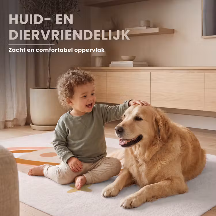 Vloerkleed - Planeet - Ringen - Ruimte - Illustratie - Beige — 6