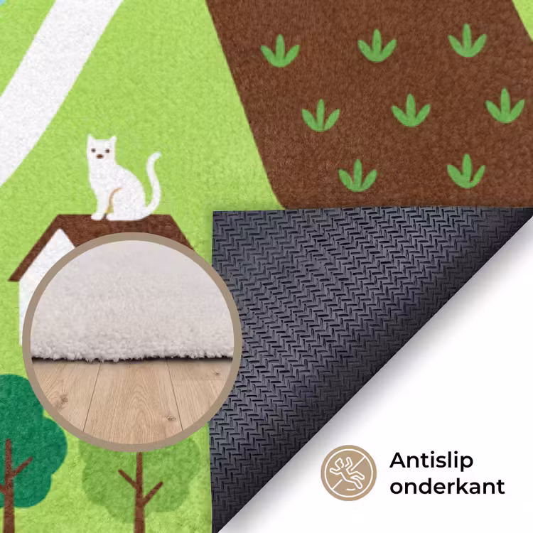 Vloerkleed - Platteland - Dieren - Illustratie — 3