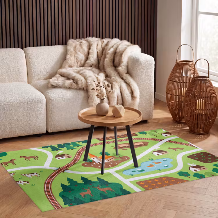 Vloerkleed - Platteland - Dieren - Illustratie — 4