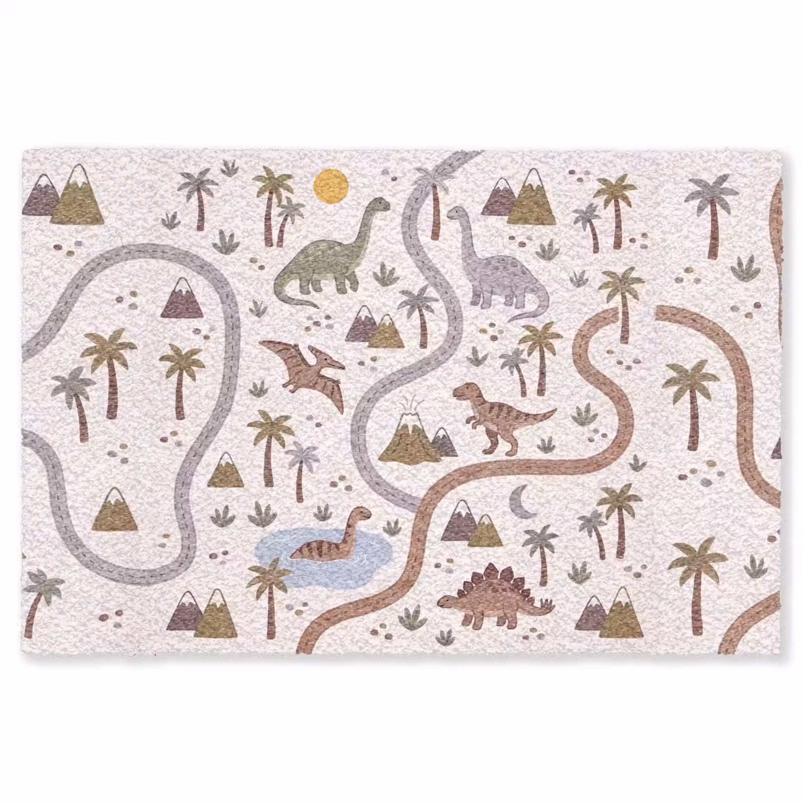 Vloerkleed - Dinosaurus - Natuur - Speels — 1