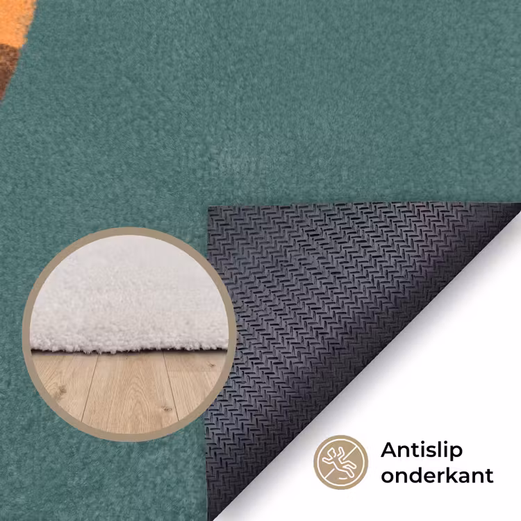 Vloerkleed - Dieren - Kop - Oranje - Illustratie - Modern — 3