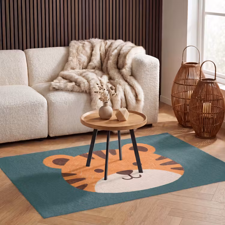 Vloerkleed - Dieren - Kop - Oranje - Illustratie - Modern — 4