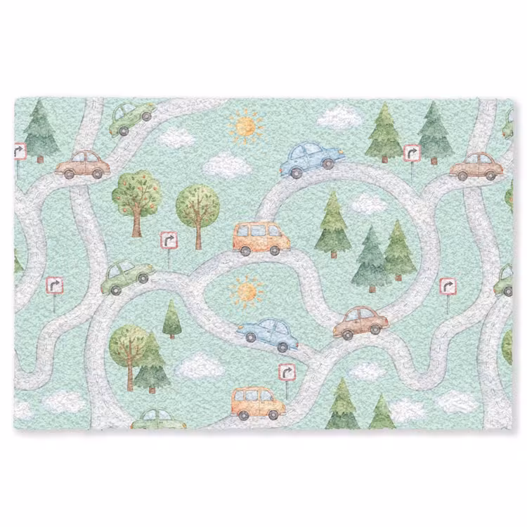 Vloerkleed - Auto - Weg - Patroon — 1