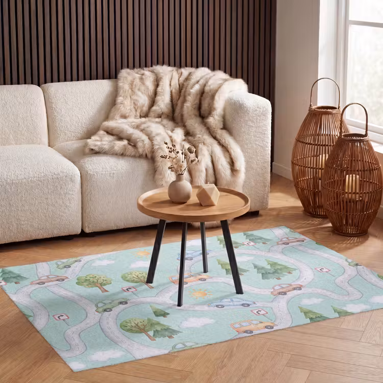 Vloerkleed - Auto - Weg - Patroon — 4