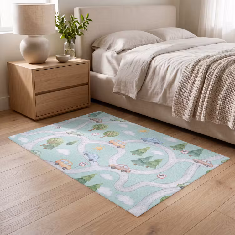 Vloerkleed - Auto - Weg - Patroon — 5
