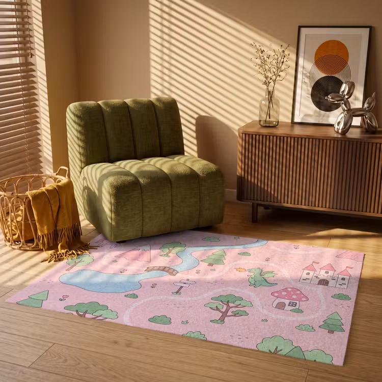 Vloerkleed - Eenhoorn - Fantasie - Roze — 2