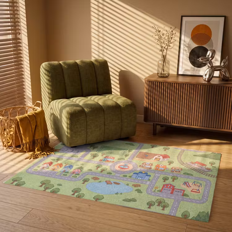 Vloerkleed - Plattegrond - Dorp - Kind — 2