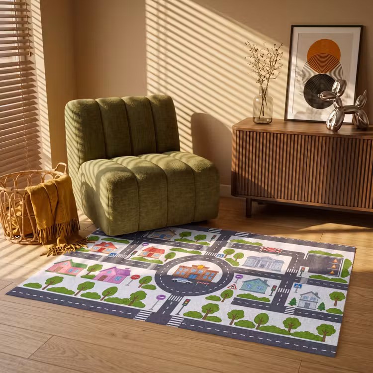 Vloerkleed - Stad - Plattegrond - Illustratie — 2
