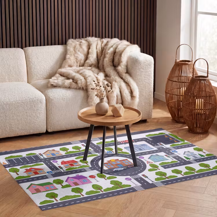 Vloerkleed - Stad - Plattegrond - Illustratie — 4