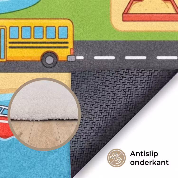 Vloerkleed - Stad - Verkeer - Cartoon — 3